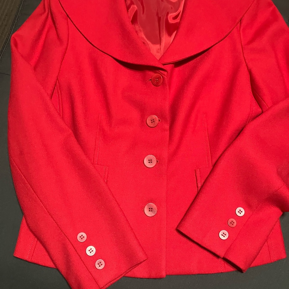 Talbots Vibrant Red Blazer